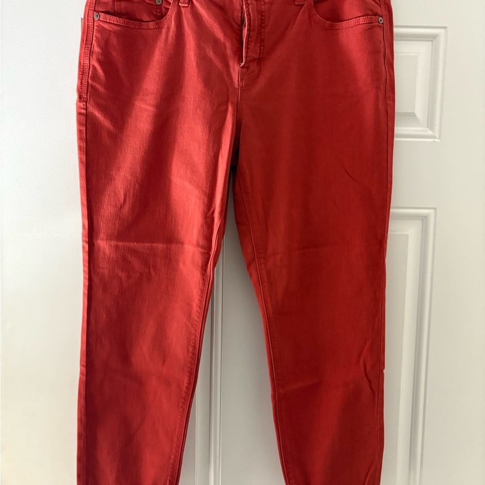 STYLUS Women's Red Skinny Jeans
